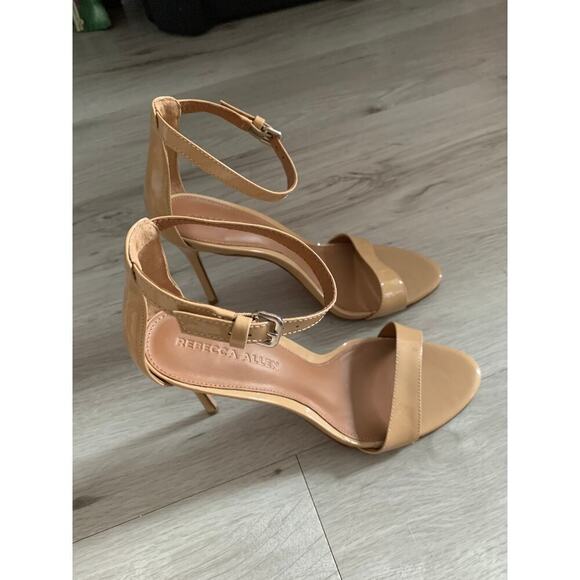 Rebecca Allen Patent Leather Sandal Heels Size 8 - Picture 5 of 5